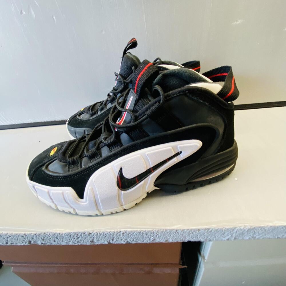 Nike Air Max Penny 1 Shoes Youth Size 6Y 7.5 women White Red Hardaway 315519-007
